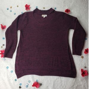 Sauci plus burgundy and black sweater size 1X